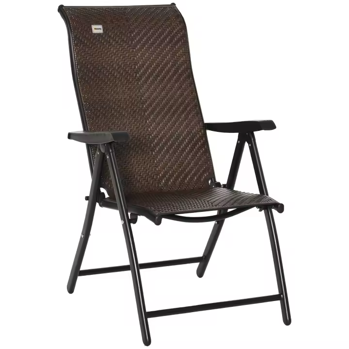 Sillón con respaldo regulable en 7 posiciones para Jardín Balcón Terraza 58x71x111 cm - 1