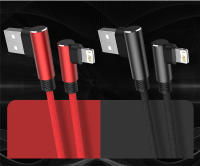 Cable De Carga Rápida USB De 90 Grados Para iPhone 14 13 12 11 pro X XS Max 5 SE 6S 7 8 plus Cable De Datos Y Carga Con Encaje Longitud 3M - details 7