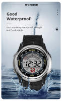 Reloj Deportivo Para Hombre Synoke Resistente Al Choque Pantalla LED Reloj Militar Impermeable 5Bar Con Alarma Y Cronómetro Diseño Delgado - details 3