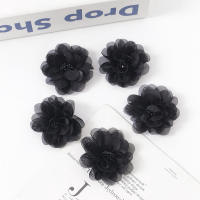 2/5Pcs Flores Artificiales De Chiffon De 6CM Para Decoración De Casas Bodas Invitaciones Y Vestidos Accesorios De Flores Artificiales - details 7