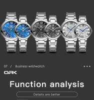 Reloj De Pareja Elegante OPK 6039 Movimiento De Cuarzo De Alta Calidad Material De Acero Inoxidable Resistente Al Agua Con Lujo Dial Romano - details 7
