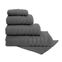 Juego Toallas Baño 500 Gr LISO - Rizo 100% Algodón - Pack 3 Piezas (Tocador+Lavabo+Ducha). Color Gris Oscuro - Sedalinne - details 0