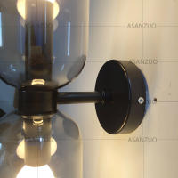 Lámpara De Pared LED Nórdica Tricolor Vidrio Dormitorio Lámpara De Noche Sala De Estar Pasillo Foyer Creativa Sconce Iluminación Fixación - details 18