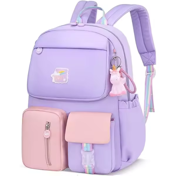 Mochila arcoíris para preescolar, mochila escolar impermeable, mochila pequeña para niñas adolescentes, regalo - 1