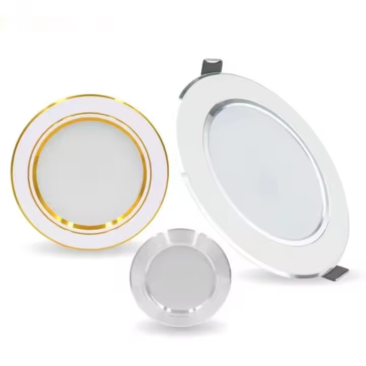 Spot De Techo Recubierto Redondo LED De Alta Brillo 220V 5W 9W 12W 15W 18W Para Comercio Y Habitación Interior Luz Bajo Techo Ajustable Sin Dimmer Material Aluminio - 1