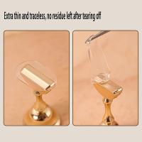 Cinta Adhesiva Doble Cara Para Uñas Postizas 100Pcs Transparente Y Traceless Herramienta De Manicura Soporte De Exhibición Para Uñas Falsas - details 1