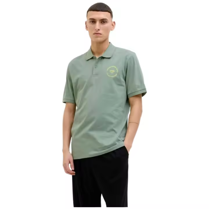Polo de Manga Corta Jack&Jones Simon para hombre en color verde - 1