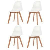 vidaXL Sillas de comedor 4 unidades plástico turquesa en color Tuquesa/Negro/Blanco y más | cómodas modernas ergonómicas para comedor cocina salón hogar - details 2