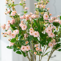Arreglo De Flores Artificiales Hecho a Mano En Forma De Margarita Para Decoración De Hogar Jardín DIY Corona Material Para Boda Novia Banquete Decoración Navidad - details 4