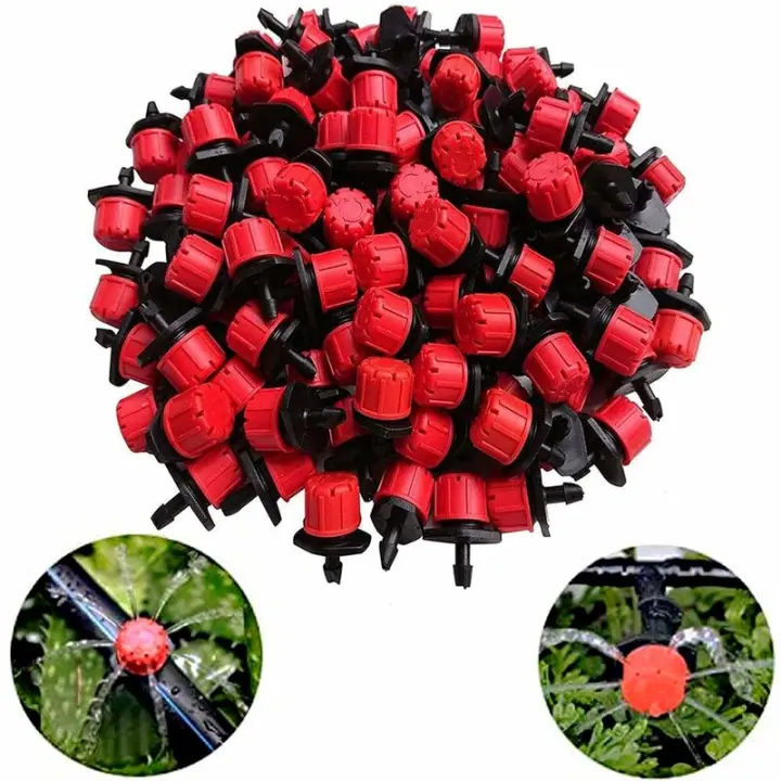 Sistema de Riego por Gotero Ajustable de Plástico - Ideal para Riego por Goteo en Invernadero y Jardín - 1