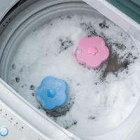 Bola De Lavado Con Forma De Cerezo Y Malla Para Máquina De Lavar Catcher De Pelo De Animales Flotantes Lint De Ropa Bolas De Limpieza Para Eliminar Residuos De Lavado - details 3