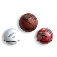 Estante De Deportes Para Muros 3 Piezas Soporte Para Fútbol Baloncesto Balonvoleibol Instalación En La Pared Organizador De Bolas Para El Hogar - details 1