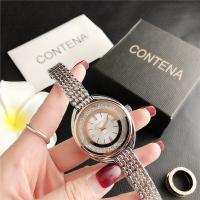 Reloj De Mujer De Lujo Con Rhinestone Y Diamantes En Acero Inoxidable Reloj De Cuarzo Fashion Gold Contena Quartz Wristwatches - details 3