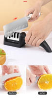 Afilador De Cuchillos De 3 Segmentos Para Cocina Multifuncional Portátil Con Piedra De Afilar Negra Material De Carburo De Tungsteno - details 1