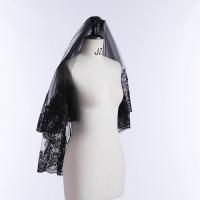 Nueva Llegada Velo De Novia De 2 Capas Borde Aplicado Novia Negra Corto Vela De Boda Lace Bridal Veils Boda 2025 Para Mujeres - details 3