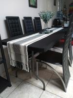 Elegante Fundas Para Mesa Cubierta Impermeable Y Elástica En Poliéster Duradero Hecho a Mano Ideal Para Bodas Banquetes Fiestas Navideñas Color Sólido - details 7