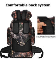 Mochila Táctica De Camuflaje 100L Para Senderismo Gran Capacidad Mochila De Escalada Y Camping Exterior Mochila Expansible Unisex - details 4