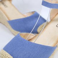 HLUNA - Sandalias Alpargatas de Cuña Tacón Alto 8CM - Puntera Cerrada de Esparto - Moda Verano - HYJ23-7 hyj23-6 - details 5