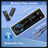 Reproductor De Música Para Coche Con Pantalla LED Y Controles Remotos USB FM Radio Tuner 1din AUX Input Bluetooth Y Pantalla LED - details 8