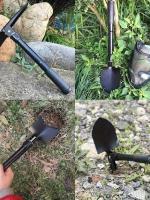 Shovel De Sobrevivencia Compacta 5-en-1 En Acero Inoxidable Duradero Con Compas Lámina Y Abrebotellas Para Aventuras Al Aire Libre - details 6
