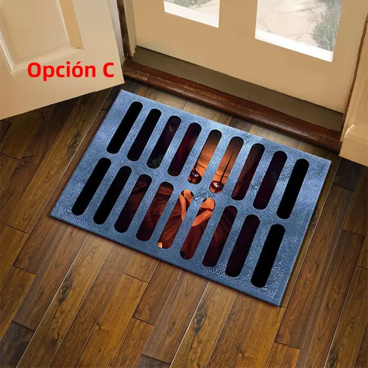 Alfombra De Interior Antideslizante 3D Ilusión Payaso Para Cocina Baño Dormitorio Sala De Estar Entrada Alfombra Lavable Para El Hogar - 1