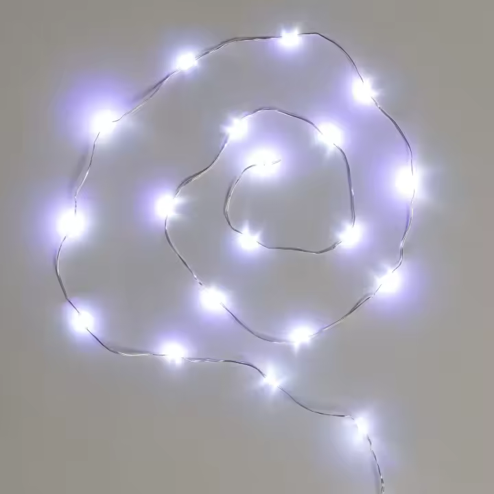 Ledkia Guirnalda Exterior LED Transparente Blanco Frío 24m - 1