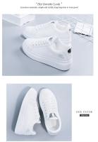 Zapatos De Mujer Blancos Transpirables Para Correr 2023 Primavera/Otoño Con Bordado De Flores Zapatos Casuales Con Cordones - details 2