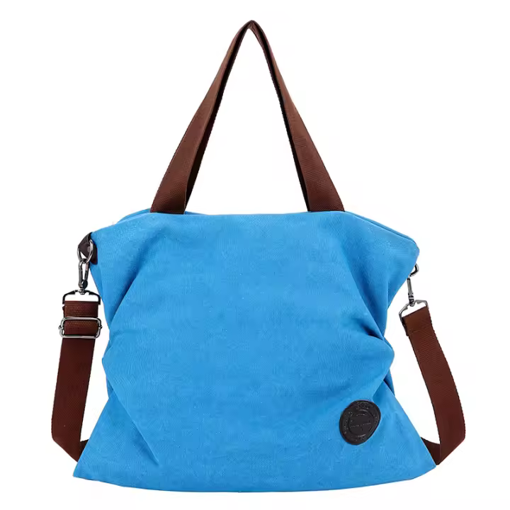 Bolso de mano de Lona para Mujer, Bandolera de un solo hombro, grande para la Mujer Bolso, 2025 - 1