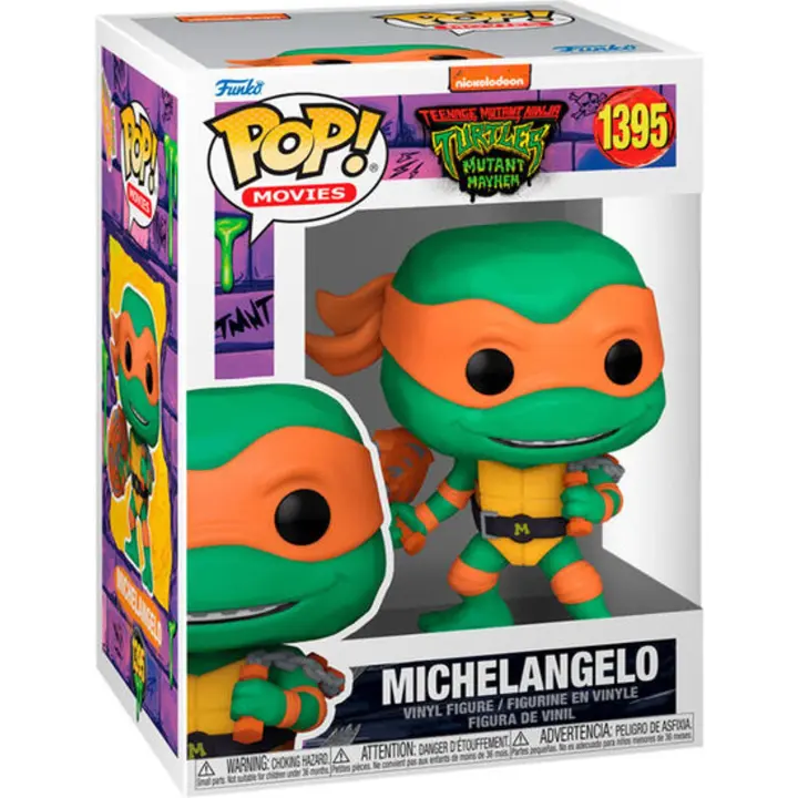 Funko - Figura Pop Tortugas Ninja Michelangelo - Funko Pop Coleccionable De Edición Limitada - Funko Pop Diseño Detallado Y Realista - Funko Pop Ideal Para Regalo - Funko Pop Gran Variedad De Personajes - 1