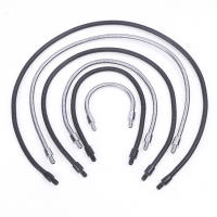 Tubo De Serpiente Flexible M4 Negro Y Plateado Con Dientes Externos Para Micrófono Accesorio De Posicionamiento De Micrófono - details 9