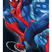Spiderman - Toalla Playa Microfibra 70 x 140 cm Oficial Disney Marvel Rojo, Azul, Telarañas (Modelo 6: JE11529CO) - details 2