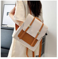 Nuevo bolso de mujer, nueva moda coreana, retro, simple, de color sólido, con hebilla de metal, mochila portátil de nicho - details 17