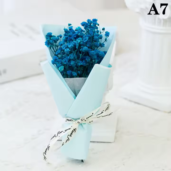 Mini Bouquet De Flores Secas Rosa Para Baño Decoración De Fiesta Bodas DIY Regalo Ideal Para Decoración De Oficina Y Fiesta De Aniversario - 1