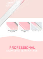 Archilla De Uñas Profesional De Vidrio Durable Herramienta De Manicura Limegirl Sand Rubbing Crystal Glass Nail File Para Arte De Uñas - details 3