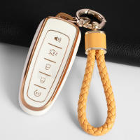 Funda De Llave De Coche TPU Para Ford Focus Edge Explorer Expedition C-Max Escape Flex Accesorios De Protección De Llave Con Cadena - details 7