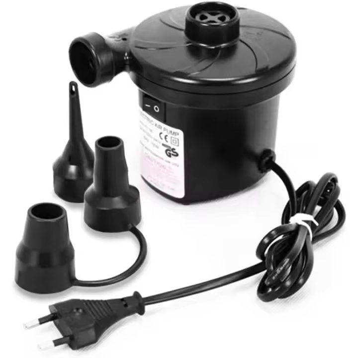 Bomba de Aire Electrica Hinchar y Deshinchar Coche y Casa Adaptador y 3 Accesorios DC12V para Colchones de Aire Botes Inflables Piscinas Inflables Camping Bomba de Aire de Coche Uso para Automovil Casa Más Rapida - 1