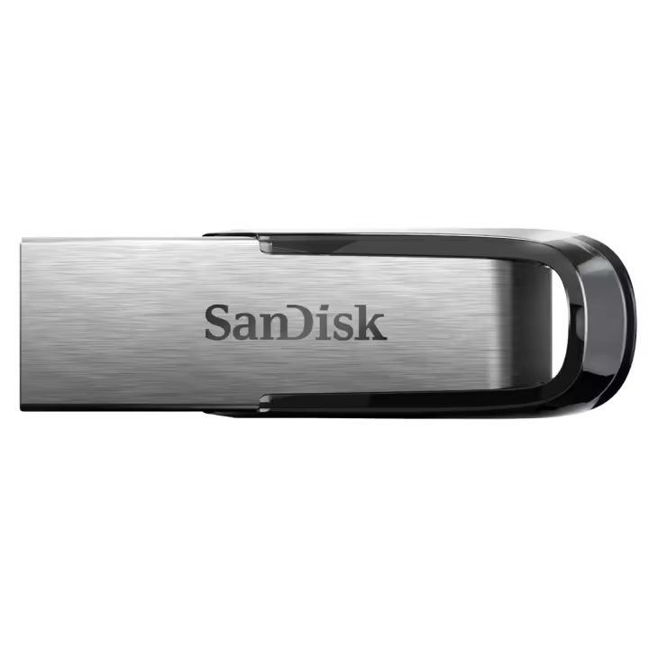 SanDisk Ultra Flair Memoria flash Pendrive USB 3.0 Tipo A de 32 GB, 64 GB, 128 GB, 256 GB, 512 GB, con carcasa de metal duradera y elegante y hasta 150 MB/s de velocidad de lectura, Color negro/plateado - 1
