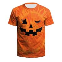 Camiseta De Moda Personalizada 3D Para Hombres Y Mujeres Transpirable Para El Día a Día Estampado De Halloween Breathable - details 5