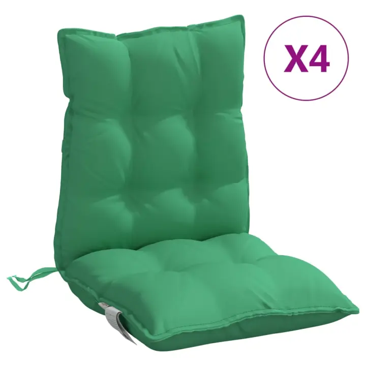 Zapatos para Silla con respaldo Bajo 4 UDS lona Oxford verde - 1
