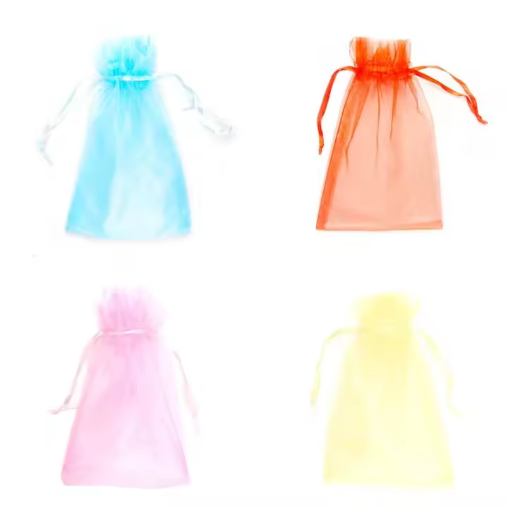 Camassia Bolsitas de Organza 7x9cm - Pack de 10uds | Utensilios para Cosmética Casera y Natural | Elige Tu Color Favorito - 1