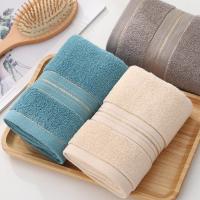 Toalla Universal De Algodón Gruesa Y Altamente Absorbente Para Adultos Y Niños Color Sólido Amigable Con La Piel Para Baño - details 4