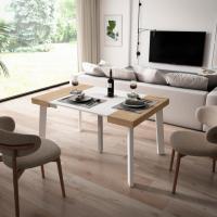 Skraut Home - Mesa Consola Extensible - Mesa Auxiliar - Tapa - 58/140x90x73cm - Práctica y Versátil - Estilo Moderno - Fácil Montaje - details 0