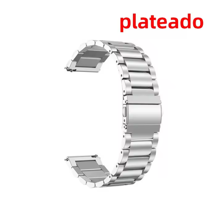 Correa De Pulsera De Acero Inoxidable 22mm/20mm Para Amazfit GTR/Stratos/GTS 4 3 2 Mini Y BIP 5 Reemplazo Compatible Con Varios Modelos Unisex - 1