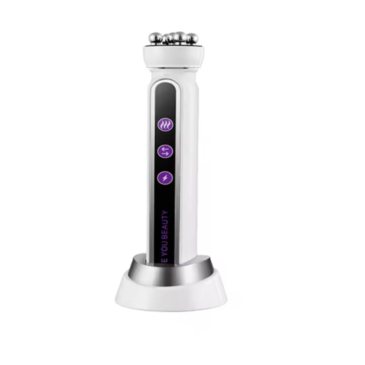Masajeador Facial De 3 En 1 RF Calefacción EMS Con Rodillo De 360° Para Lifting De Piel Rejuvenecimiento Y Eliminación De Líneas Finas Máquina De Belleza Microcorriente - 1