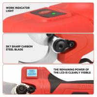 Tijeras Electricas de Podar Profesionales 600W 2 Baterias 1300mAh Pantalla LCD Cuchilla SK7 Acero al Carbono Corte 30mm Carga Rapida 15 Horas Ligero para Arboles Frutales Jardin Herramientas de Poda Inalambrica - details 4