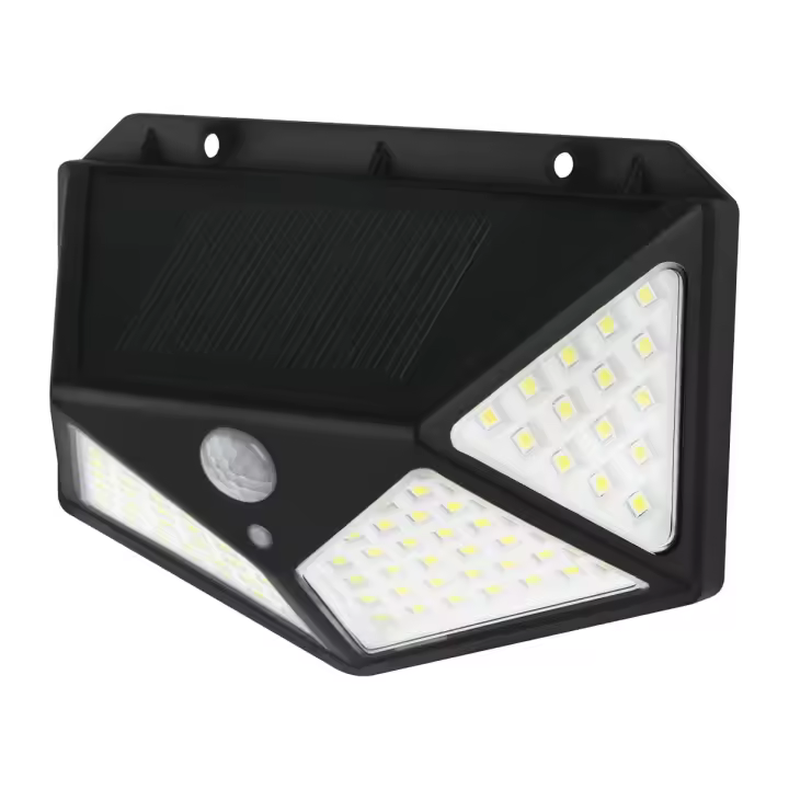 APLIQUE SOLAR LED KORPASS COM SENSOR 5W LUZ FRIA - 1