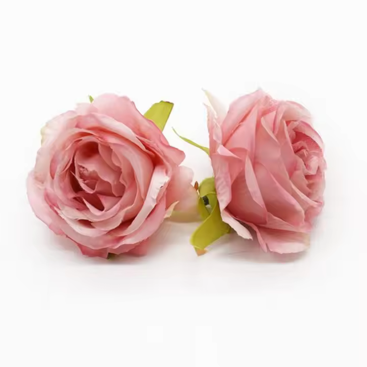 10Pcs Rosas De Seda Artificiales Para Decoración De Casamiento Y Navidad Flores De Terciopelo Para Artesanía Y Scrapbooking - 1