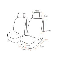 Cubiertas De Asiento Universal De Cuero PU Y Telas De Malla Para Coche Accesorios Unisex Ajuste Para La Mayoría De Los Vehículos SUV Van Camión Asiento Almohadilla - details 6