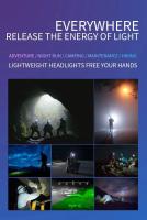 Linterna Frontal LED Con Sensor Y Batería Integrada Recargable Por USB Luz De Trabajo Super Brillante Torcha Para Exteriores Y Deportes - details 9