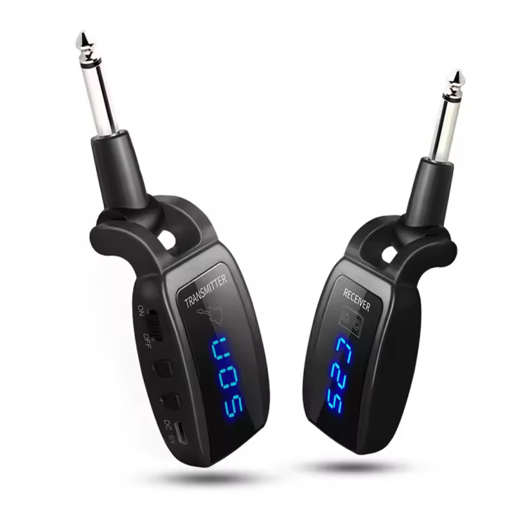 Sistema Inalámbrico Para Guitarra Recargable Transmisor Y Receptor Para Electrico Y Bass Accesorios De Guitarra Con Recogedor De Sonido - 1